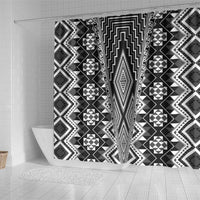 Aotearoa Tukutuku and Poutama Motif Classic Shower Curtain