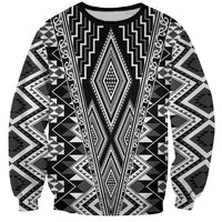 Aotearoa Tukutuku and Poutama Motif Classic Sweatshirt LT03 Unisex Gray - Polynesian Pride