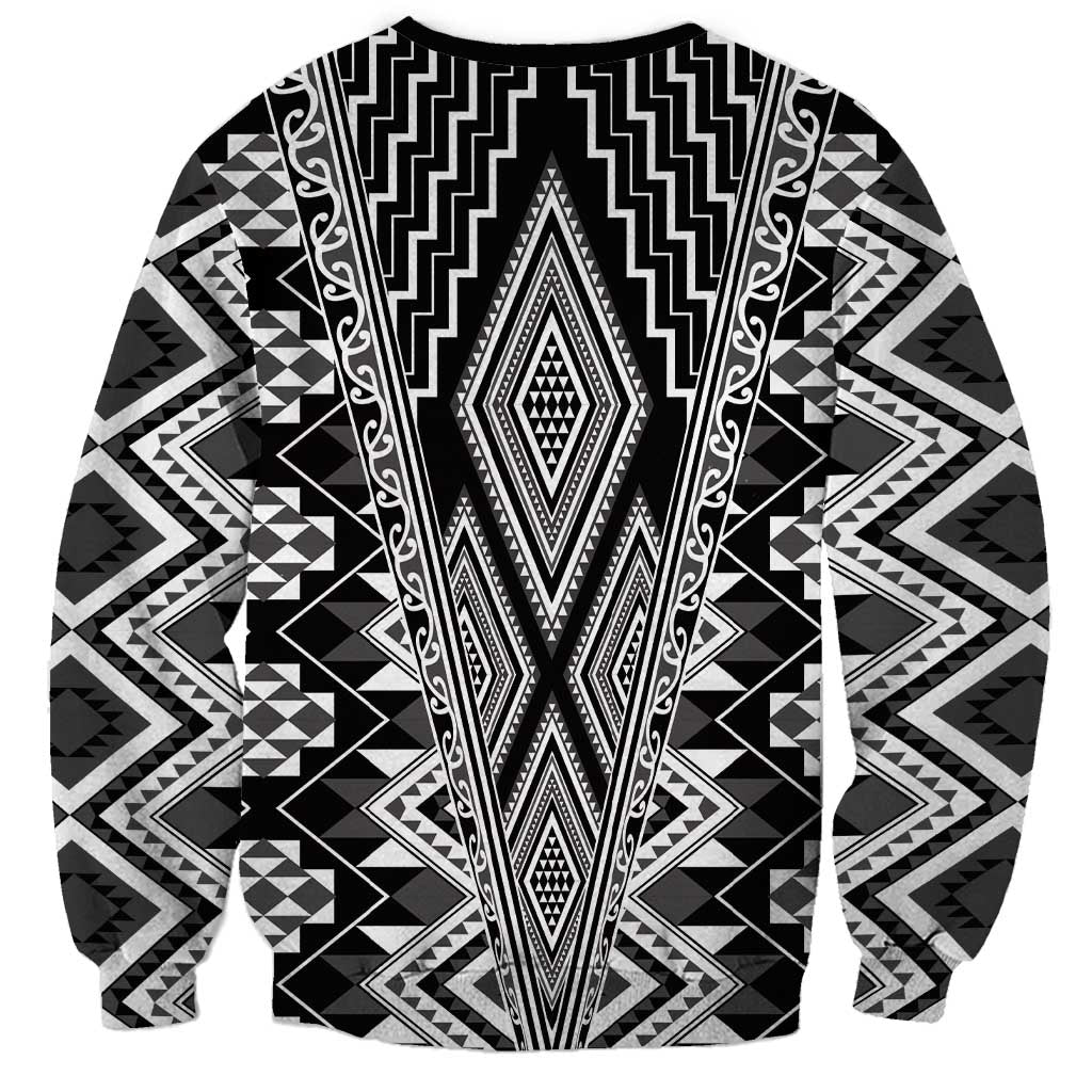 Aotearoa Tukutuku and Poutama Motif Classic Sweatshirt LT03 - Polynesian Pride