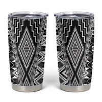 Aotearoa Tukutuku and Poutama Motif Classic Tumbler Cup LT03 Gray - Polynesian Pride