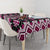 Pink Aotearoa Tukutuku and Poutama Motif Tablecloth