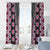 Pink Aotearoa Tukutuku and Poutama Motif Window Curtain