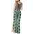 Green Aotearoa Tukutuku and Poutama Motif Tank Maxi Dress