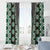 Green Aotearoa Tukutuku and Poutama Motif Window Curtain