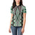 Green Aotearoa Tukutuku and Poutama Motif Women Polo Shirt