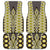 Yellow Aotearoa Tukutuku and Poutama Motif Car Mats