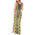 Yellow Aotearoa Tukutuku and Poutama Motif Tank Maxi Dress