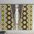 Yellow Aotearoa Tukutuku and Poutama Motif Window Curtain