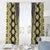 Yellow Aotearoa Tukutuku and Poutama Motif Window Curtain