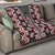 Red Aotearoa Tukutuku and Poutama Motif Quilt