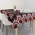 Red Aotearoa Tukutuku and Poutama Motif Tablecloth