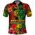 Hawaiian Reggae Polo Shirt Tropical Plants and Tribal Kakau Tattoo-One Love Jawaiian