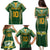 Custom Cook Islands Rugby League Family Matching Puletasi and Hawaiian Shirt Tatau Tribal Pattern-Special Edition Green Color