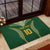Custom Cook Islands Rugby League Rubber Doormat Tatau Tribal Pattern-Special Edition Green Color