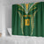 Custom Cook Islands Rugby League Shower Curtain Tatau Tribal Pattern-Special Edition Green Color