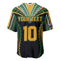 Custom Cook Islands Rugby League Baseball Jersey Tatau Tribal Pattern-Special Edition Black Color