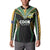 Custom Cook Islands Rugby League Button Sweatshirt Tatau Tribal Pattern-Special Edition Black Color