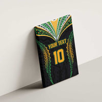 Custom Cook Islands Rugby League Canvas Wall Art Tatau Tribal Pattern-Special Edition Black Color