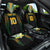 Custom Cook Islands Rugby League Car Seat Cover Tatau Tribal Pattern-Special Edition Black Color