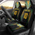 Custom Cook Islands Rugby League Car Seat Cover Tatau Tribal Pattern-Special Edition Black Color