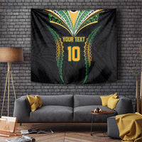 Custom Cook Islands Rugby League Tapestry Tatau Tribal Pattern-Special Edition Black Color