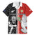 Custom Tonga and New Zealand Rugby Family Matching Off Shoulder Maxi Dress and Hawaiian Shirt Maori Mix Ngatu Pattern