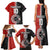 Custom Tonga and New Zealand Rugby Family Matching Tank Maxi Dress and Hawaiian Shirt Maori Mix Ngatu Pattern