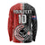 Custom Tonga and New Zealand Rugby Long Sleeve Shirt Maori Mix Ngatu Pattern