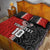 Custom Tonga and New Zealand Rugby Quilt Bed Set Maori Mix Ngatu Pattern