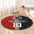 Custom Tonga and New Zealand Rugby Round Carpet Maori Mix Ngatu Pattern