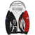 Custom Tonga and New Zealand Rugby Sherpa Hoodie Maori Mix Ngatu Pattern