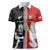 Custom Tonga and New Zealand Rugby Women Polo Shirt Maori Mix Ngatu Pattern