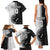 Custom Fiji and New Zealand Rugby Family Matching Tank Maxi Dress and Hawaiian Shirt Tapa Mix Maori Pattern