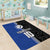 Custom Samoa and New Zealand Rugby Area Rug Teuila Samoan and Maori Warrior