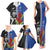 Custom Samoa and New Zealand Rugby Family Matching Tank Maxi Dress and Hawaiian Shirt Teuila Samoan and Maori Warrior