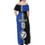 Custom Samoa and New Zealand Rugby Off Shoulder Maxi Dress Teuila Samoan and Maori Warrior