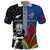 Custom Samoa and New Zealand Rugby Polo Shirt Teuila Samoan and Maori Warrior
