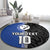 Custom Samoa and New Zealand Rugby Round Carpet Teuila Samoan and Maori Warrior