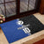 Custom Samoa and New Zealand Rugby Rubber Doormat Teuila Samoan and Maori Warrior