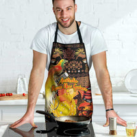 Australia and Papua New Guinea Together Apron Kangaroo Aboriginal Art and Bird-of-paradise Oro Tribal Motifs - Polynesian Pride