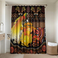 Australia and Papua New Guinea Together Bathroom Set Kangaroo Aboriginal Art and Bird-of-paradise Oro Tribal Motifs - Polynesian Pride