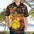 Personalized Australia and Papua New Guinea Together Hawaiian Shirt Kangaroo Aboriginal Art and Bird-of-paradise Oro Tribal Motifs - Polynesian Pride