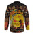 Personalized Australia and Papua New Guinea Together Hockey Jersey Kangaroo Aboriginal Art and Bird-of-paradise Oro Tribal Motifs - Polynesian Pride