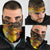 Australia and Papua New Guinea Together Neck Gaiter Kangaroo Aboriginal Art and Bird-of-paradise Oro Tribal Motifs - Polynesian Pride