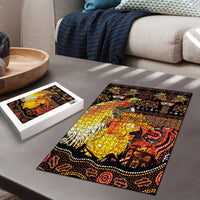 Australia and Papua New Guinea Together Puzzle Kangaroo Aboriginal Art and Bird-of-paradise Oro Tribal Motifs - Polynesian Pride