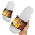 Australia and Papua New Guinea Together Slide Sandals Kangaroo Aboriginal Art and Bird-of-paradise Oro Tribal Motifs - Polynesian Pride
