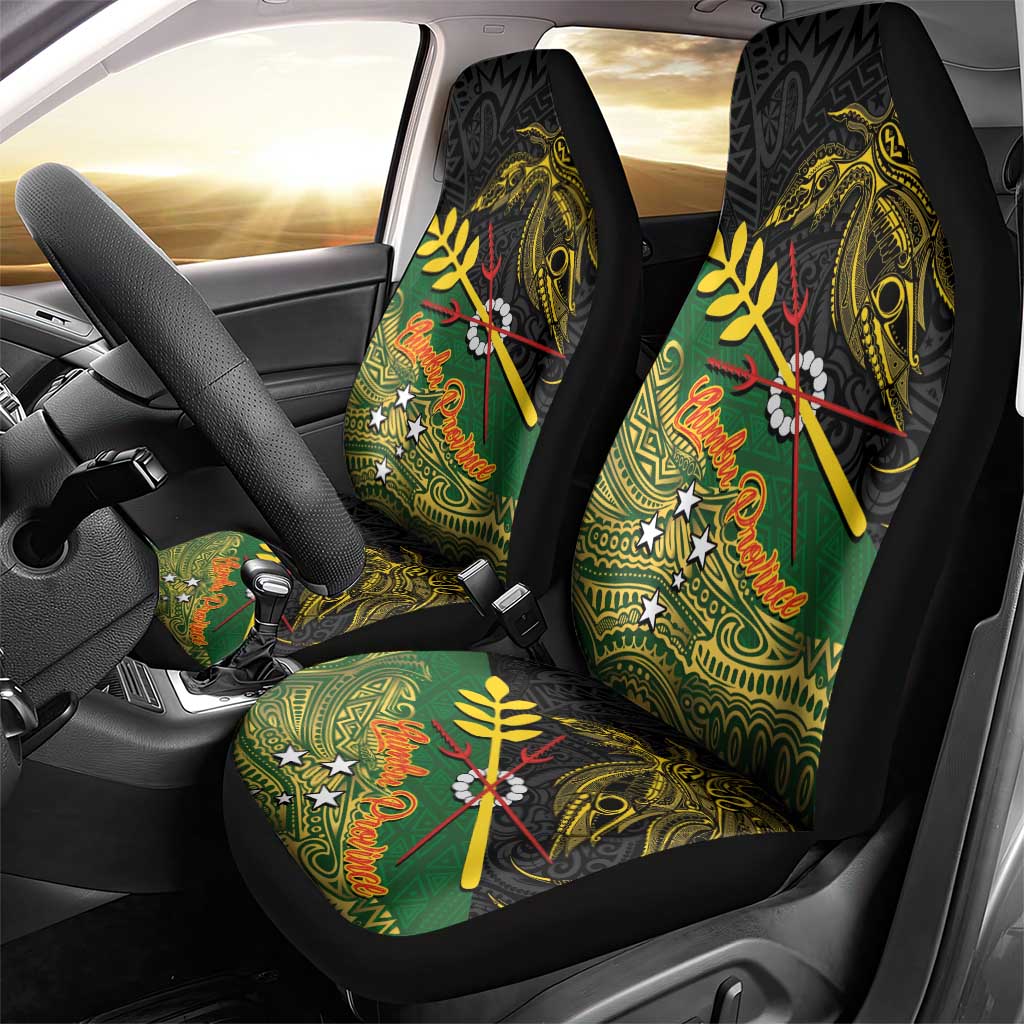 Chimpu Province Papua New Guinea Car Seat Cover Bird-of-paradise Art Tattoo and Melanesian Motifs - Polynesian Pride