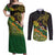 Personalized Chimpu Province Papua New Guinea Couples Matching Off Shoulder Maxi Dress and Long Sleeve Button Shirt Bird-of-paradise Art Tattoo and Melanesian Motifs - Polynesian Pride