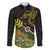 Personalized Chimpu Province Papua New Guinea Family Matching Short Sleeve Bodycon Dress and Hawaiian Shirt Bird-of-paradise Art Tattoo and Melanesian Motifs - Polynesian Pride