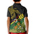 Personalized Chimpu Province Papua New Guinea Kid Polo Shirt Bird-of-paradise Art Tattoo and Melanesian Motifs - Polynesian Pride